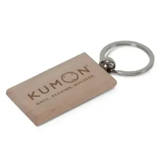 Key ring wood rectangular - LT99713 (gadzety reklamowe)